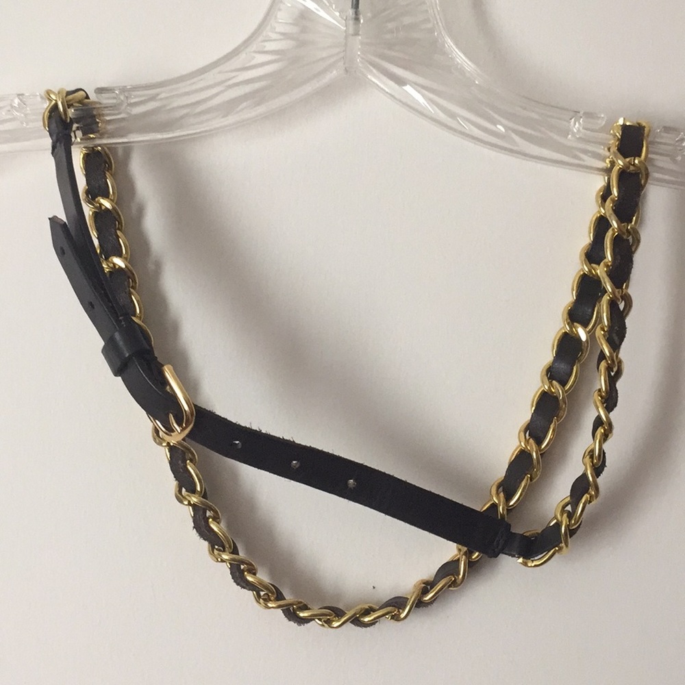 JOES GOLD CHAIN BLACK Belt
